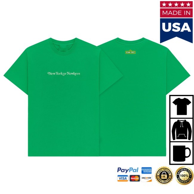 Official New York or Nowhere Signature Sesame St. T-Shirt NYON Merch