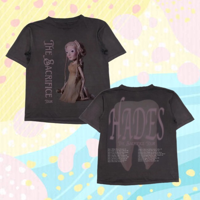 Official Melanie Martinez Merch Circle EU Tour Vintage Black Tee